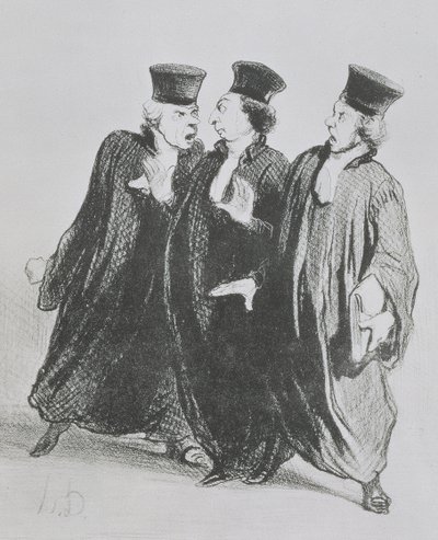 A Dispute Outside the Courtroom, from the Series 